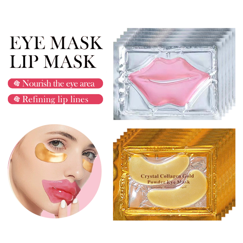 Skincare Pink - 10/20 adet Altın Kristal Kollajen Göz