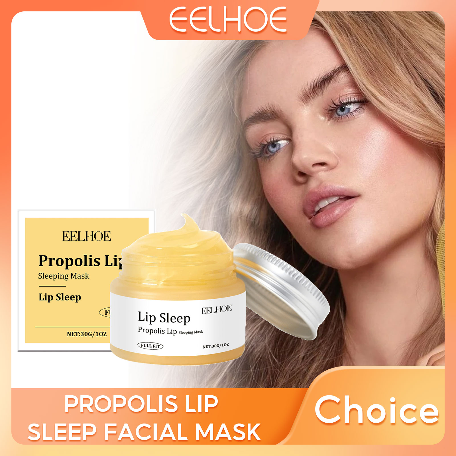 Skincare Exfoliating - EELHOE Propolis Gece Dudak Maskesi Nemlendirici