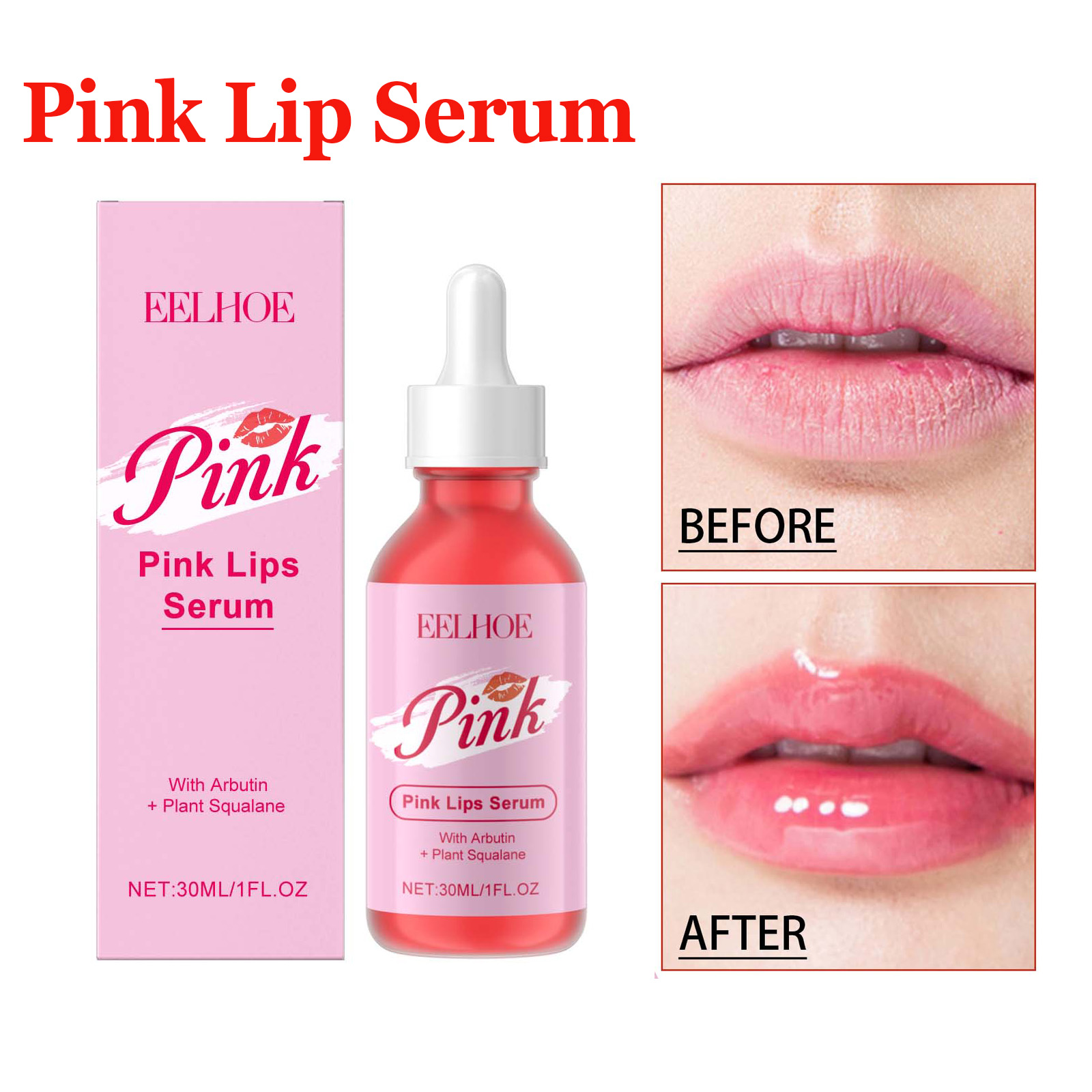 Skincare Pink - Pembe Dudak Serumu Anında Dudak Dolgunlaştırıcı