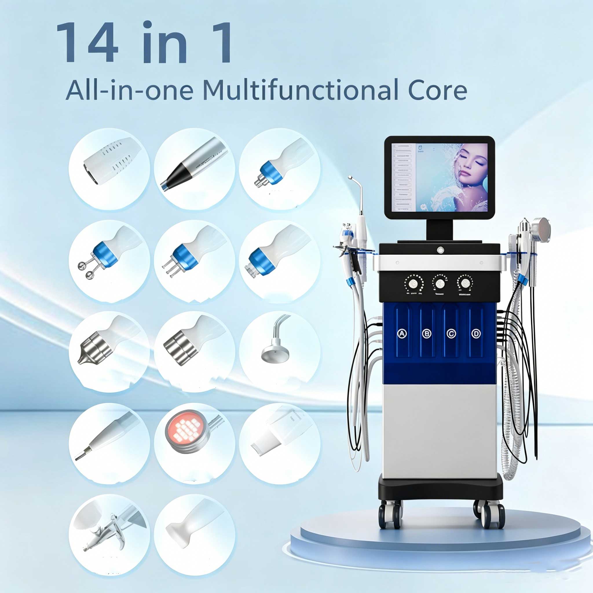 Skincare Exfoliating - 14'ü 1 Arada Su Işığı Yüz