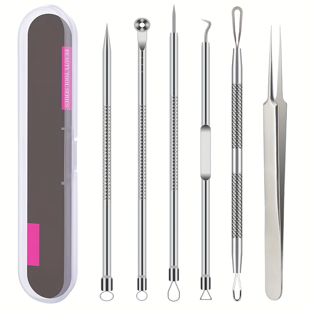 Skincare Ingredients Checker - ​ 6 Parça Paslanmaz Çelik Siyah