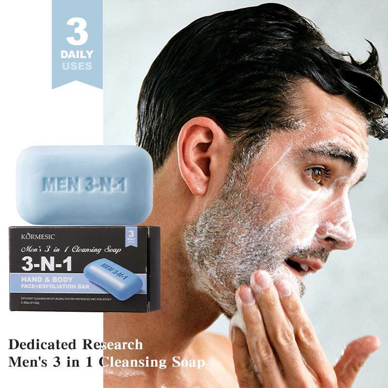 Skincare Exfoliating - Erkekler için 3'ü 1 Arada Temizleyici