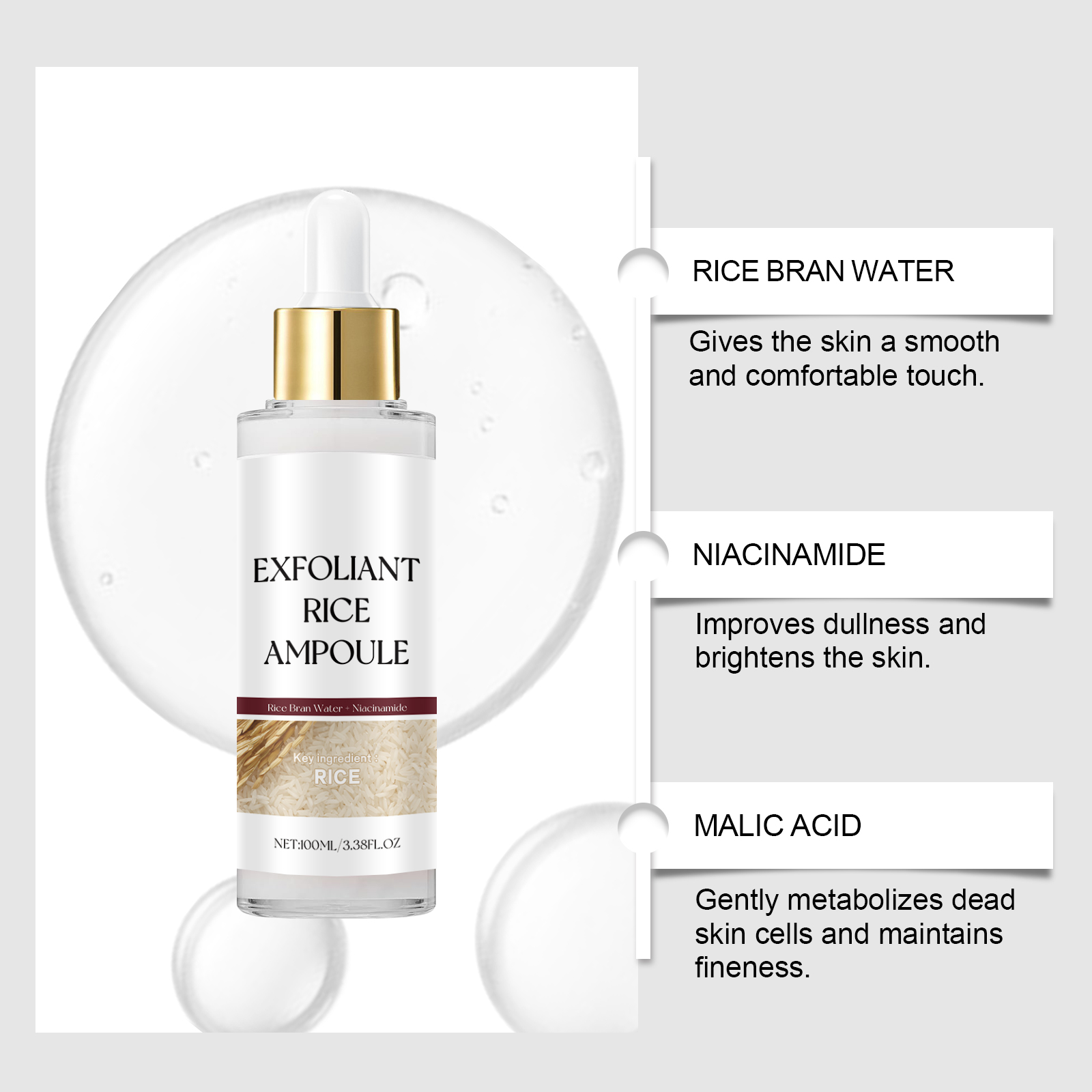 Pirinç Özlü Peeling Ampulü Yüz - Niacinamide Brightening Serum incelemesi ve fiyatı