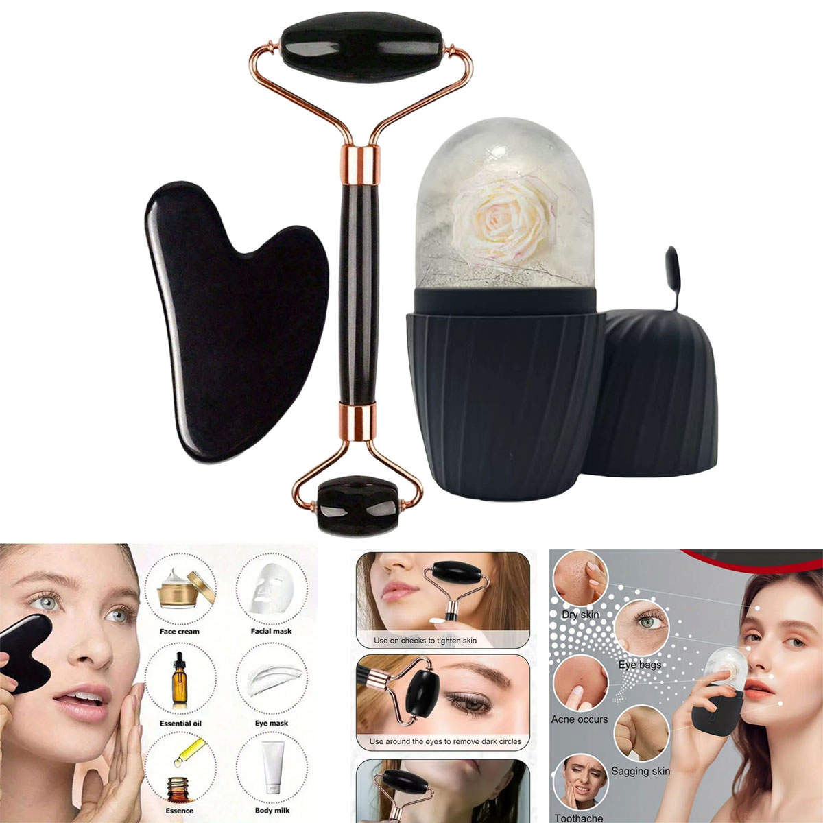 Buz Yüz Silindiri Seti 1/2/3 a - Skincare Pink incelemesi ve fiyatı